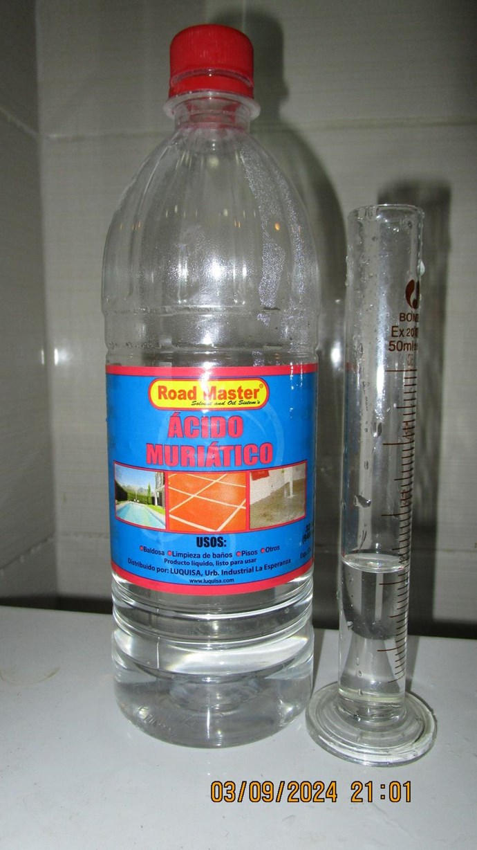 25ml Muriatic acid 
