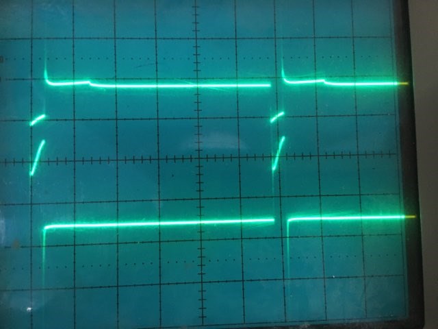 Input Voltage (top), and Input current